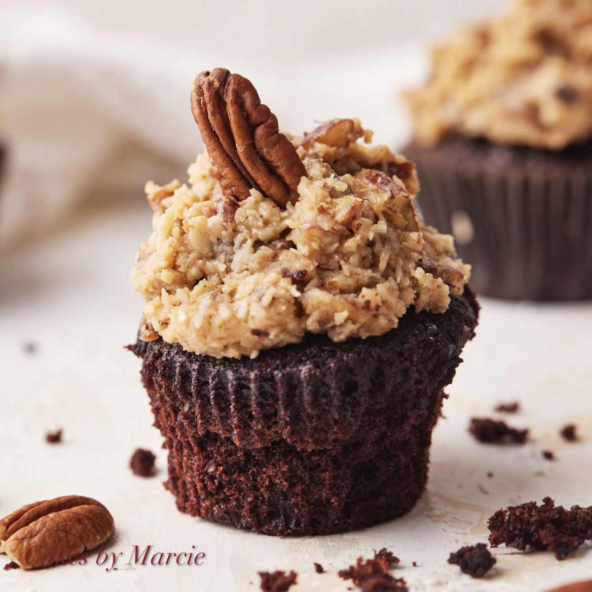 German chocolate cupcake — Cupcakes by Marcie, Abu Dhabi UAE